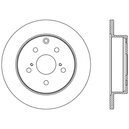 Zdjęcie Tarcza hamulcowa OPEN PARTS BDR242210