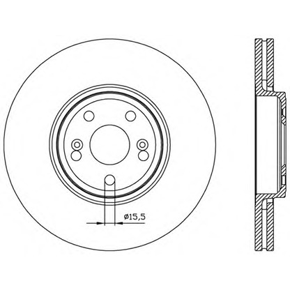 Zdjęcie Tarcza hamulcowa OPEN PARTS BDR245220