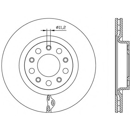 Photo Brake Disc OPEN PARTS BDR256020