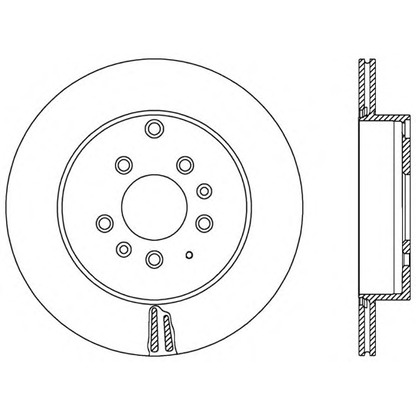 Zdjęcie Tarcza hamulcowa OPEN PARTS BDR258020