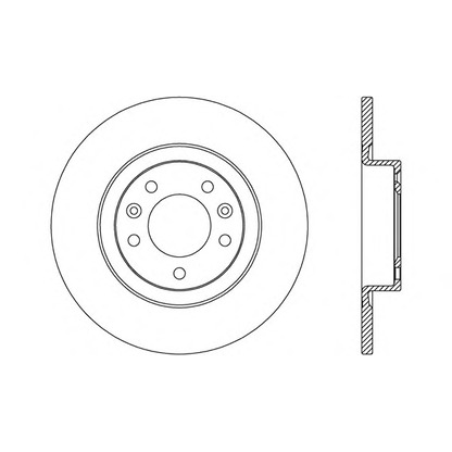 Zdjęcie Tarcza hamulcowa OPEN PARTS BDR265010