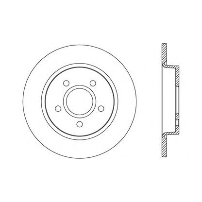 Photo Brake Disc OPEN PARTS BDR267010