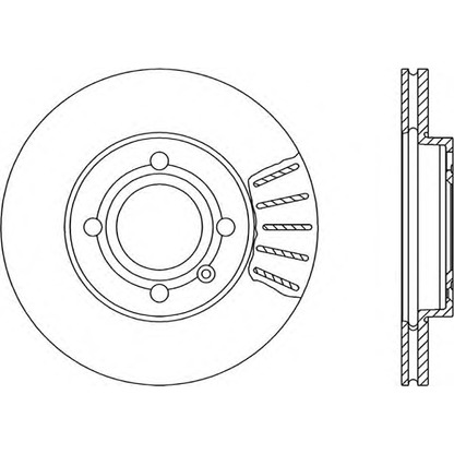 Photo Brake Disc OPEN PARTS BDA102720