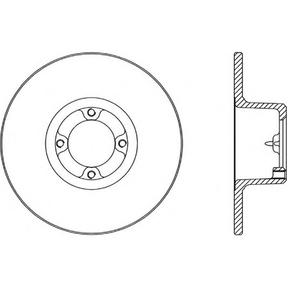 Photo Brake Disc OPEN PARTS BDA106010