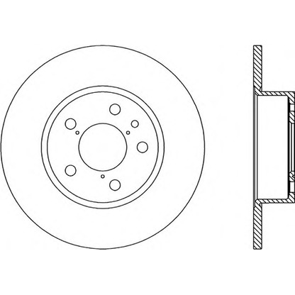 Photo Brake Disc OPEN PARTS BDA113810