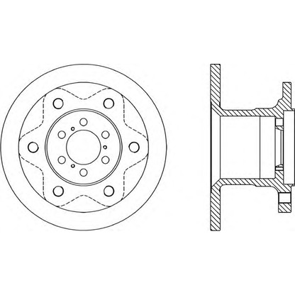 Zdjęcie Tarcza hamulcowa OPEN PARTS BDA114310