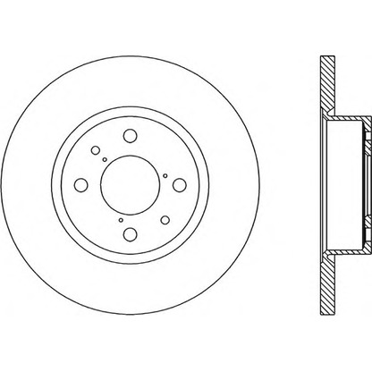 Foto Disco  freno OPEN PARTS BDA114810