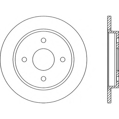 Photo Brake Disc OPEN PARTS BDA116510