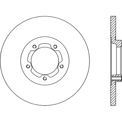 Photo Brake Disc OPEN PARTS BDA116610