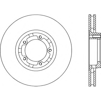 Photo Brake Disc OPEN PARTS BDA118220