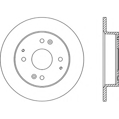 Foto Disco de freno OPEN PARTS BDA121410