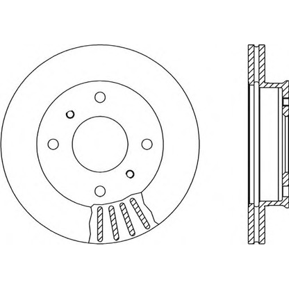 Photo Brake Disc OPEN PARTS BDA138820