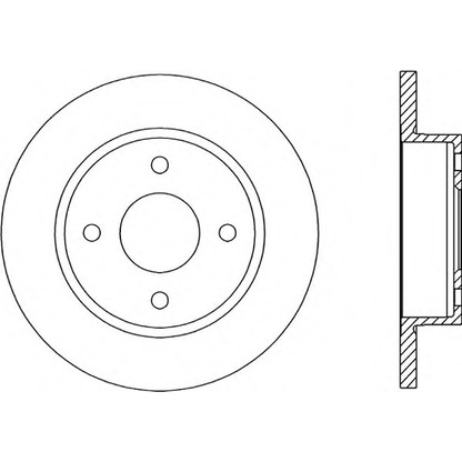 Photo Disque de frein OPEN PARTS BDA139510