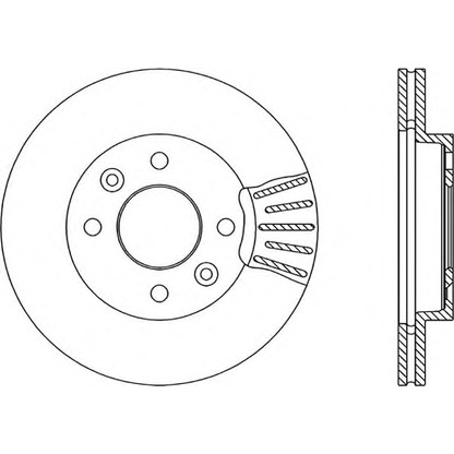 Photo Brake Disc OPEN PARTS BDA145020