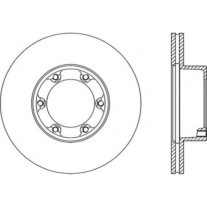 Photo Brake Disc OPEN PARTS BDA145120