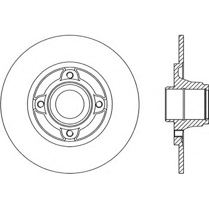 Photo Brake Disc OPEN PARTS BDA146110