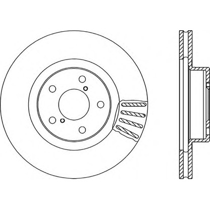 Фото Тормозной диск OPEN PARTS BDA149320