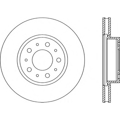 Photo Brake Disc OPEN PARTS BDA161120