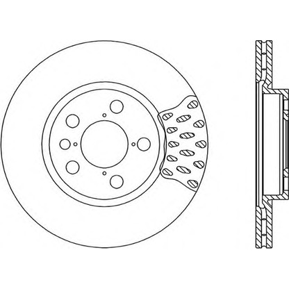 Foto Disco  freno OPEN PARTS BDA167420