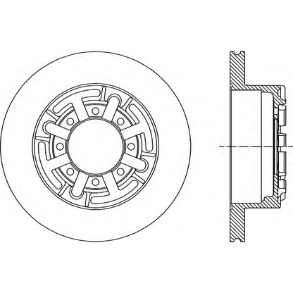 Фото Тормозной диск OPEN PARTS BDA169110