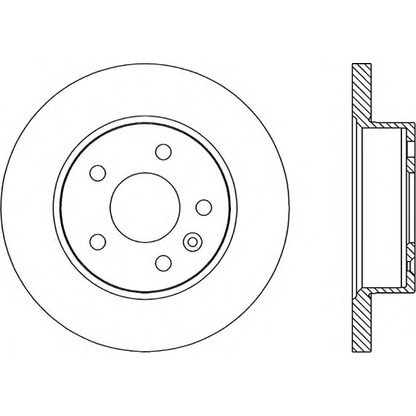 Photo Disque de frein OPEN PARTS BDA170310