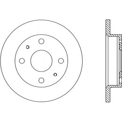 Photo Brake Disc OPEN PARTS BDA176210