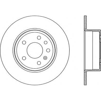 Photo Brake Disc OPEN PARTS BDA180510