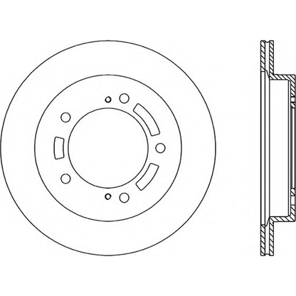 Photo Brake Disc OPEN PARTS BDA182120