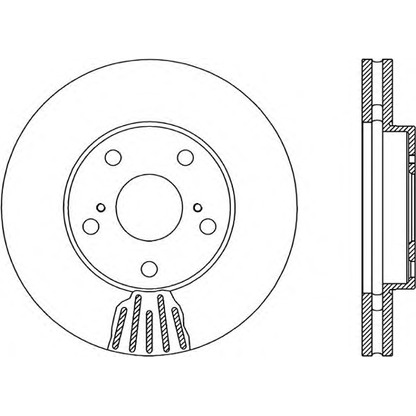 Photo Brake Disc OPEN PARTS BDA187620