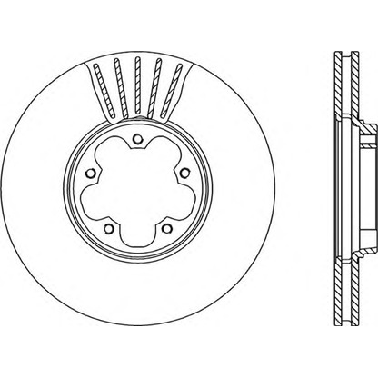 Photo Brake Disc OPEN PARTS BDA194720