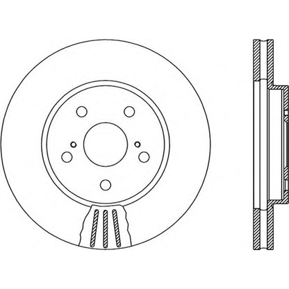 Photo Brake Disc OPEN PARTS BDA198220