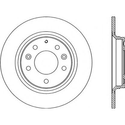 Фото Тормозной диск OPEN PARTS BDA202310