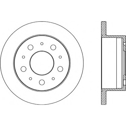 Фото Тормозной диск OPEN PARTS BDA203310