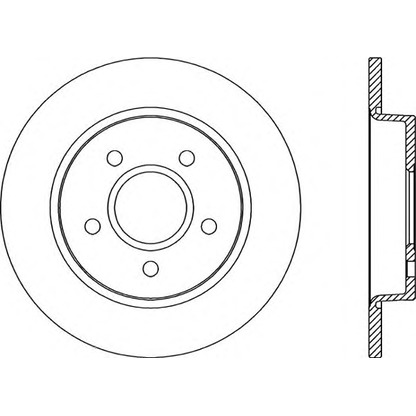 Photo Disque de frein OPEN PARTS BDA204110