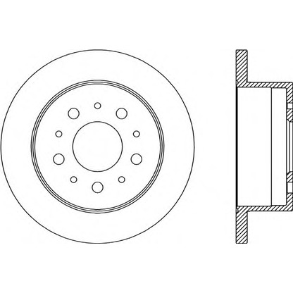 Photo Disque de frein OPEN PARTS BDA217610