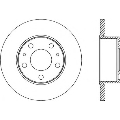 Photo Brake Disc OPEN PARTS BDA218010