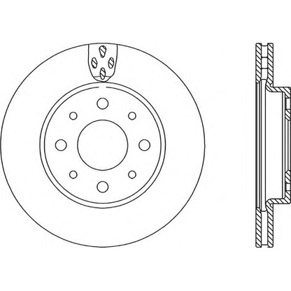 Photo Brake Disc OPEN PARTS BDA223420