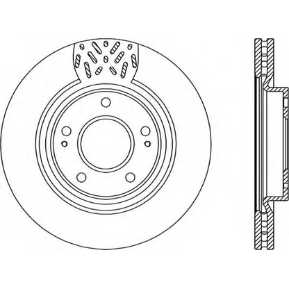 Foto Disco de freno OPEN PARTS BDA228120