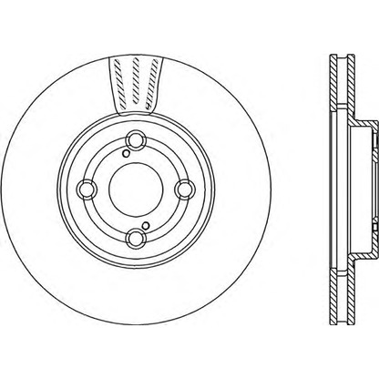 Foto Disco de freno OPEN PARTS BDA229020