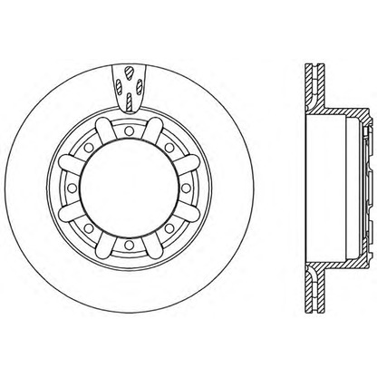 Photo Brake Disc OPEN PARTS BDA232020