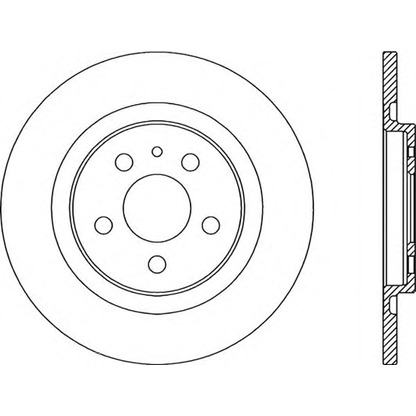 Photo Brake Disc OPEN PARTS BDA232710