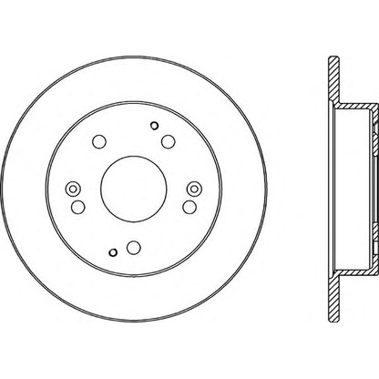 Foto Disco  freno OPEN PARTS BDA234210