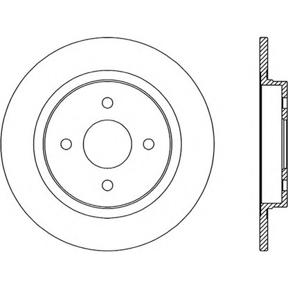 Photo Disque de frein OPEN PARTS BDA234610