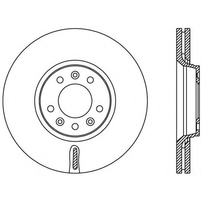 Photo Disque de frein OPEN PARTS BDA238320