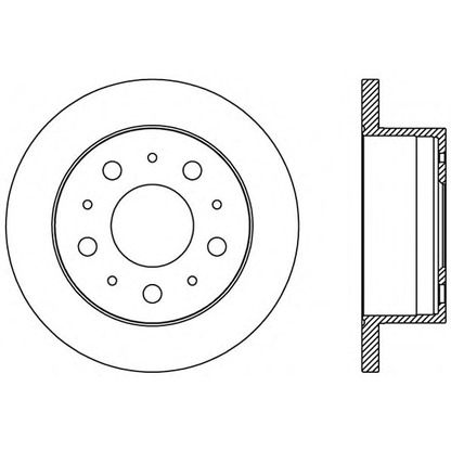 Foto Disco de freno OPEN PARTS BDA238510