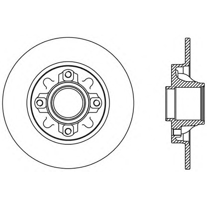 Foto Disco  freno OPEN PARTS BDA238810