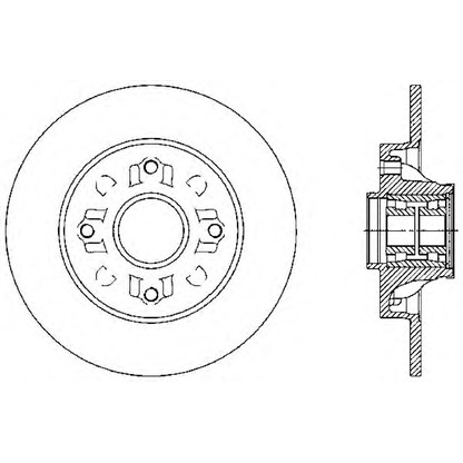 Zdjęcie Tarcza hamulcowa OPEN PARTS BDA238830