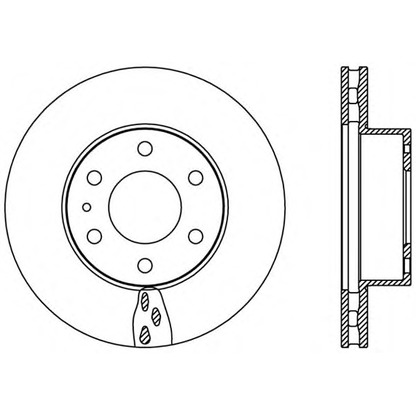 Foto Disco de freno OPEN PARTS BDA239020