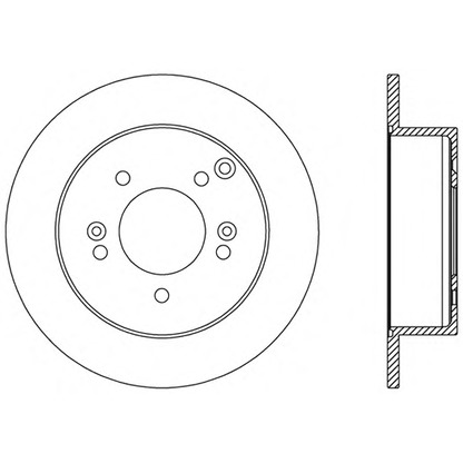 Foto Disco de freno OPEN PARTS BDA248210