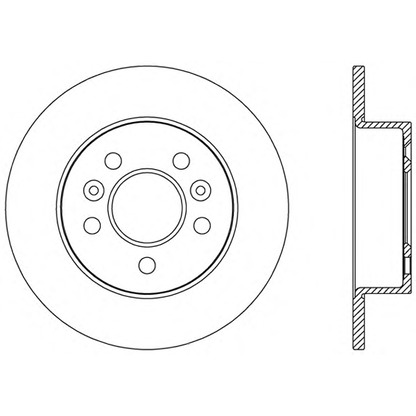 Photo Brake Disc OPEN PARTS BDA250310